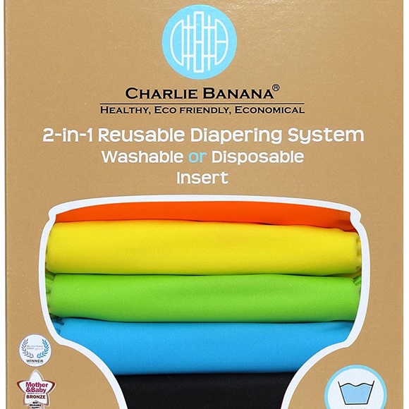 Charlie Banana Hybrid AIO Grab Pack, Tango, BNWT* - Picture 4 of 9